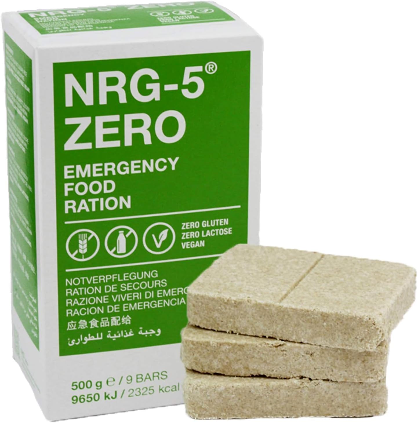 Ración de Comida de Supervivencia NRG-5® – Alimento de Emergencia Compacto y Nutritivo (500 g)
