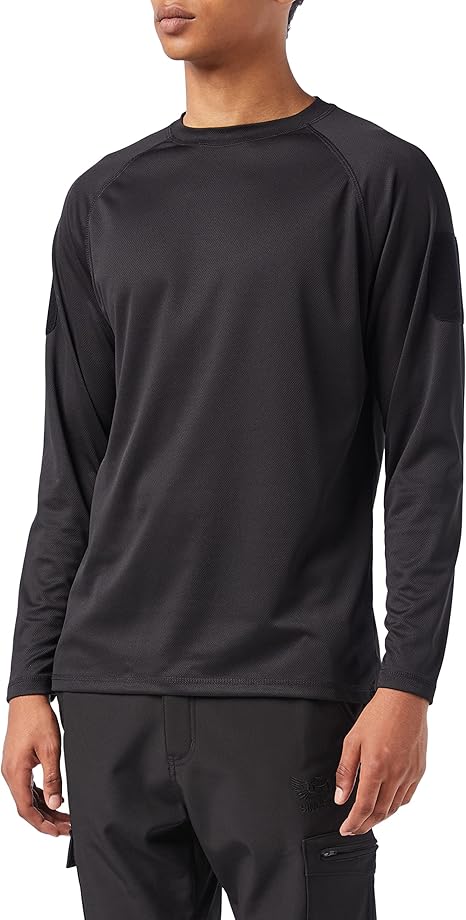 TACTICAL QUICK DRY LANGARMSHIRT SCHWARZ TALLA S