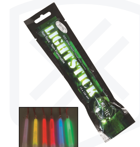 Barra de luz química dimensiones aproximadas 1X15 cm Mil-tec