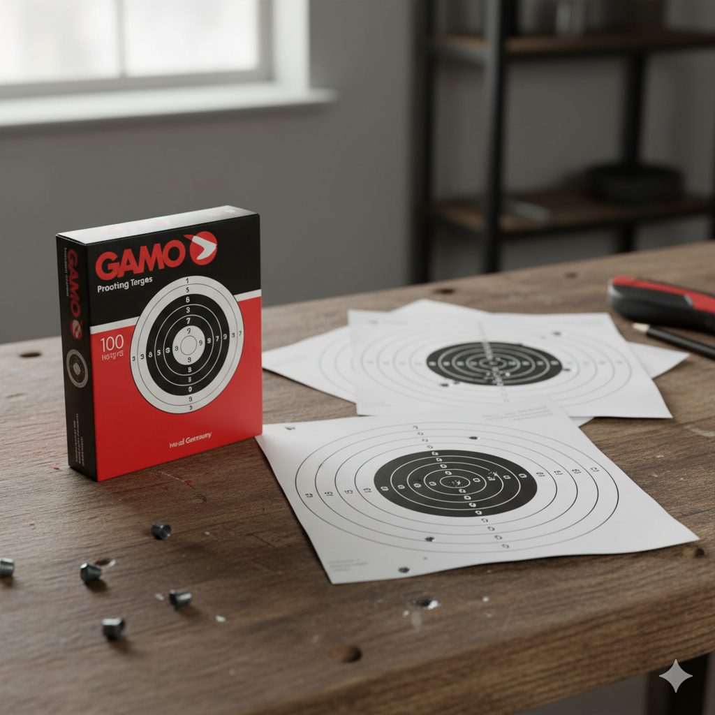 Caja de 100 Dianas de Tiro – Blancas y Negras para Práctica y Entrenamiento