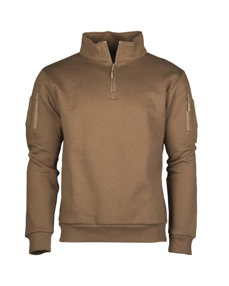 TACTICAL SWEATSHIRT M.ZIPPER DARK COYOTE NORTHVIVOR