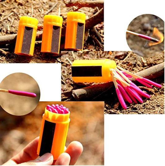 Cerillas antiviento e impermeables con bote estanco NORTHVIVOR