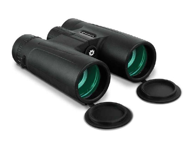 Konus Basic Plus 10x42 - Prismáticos con Óptica Totalmente Recubierta y Enfoque Central