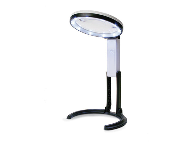 Konus Flexo-120 Lupa de Mesa con Luz LED 2x-5x - Diámetro 120mm Base Metálica