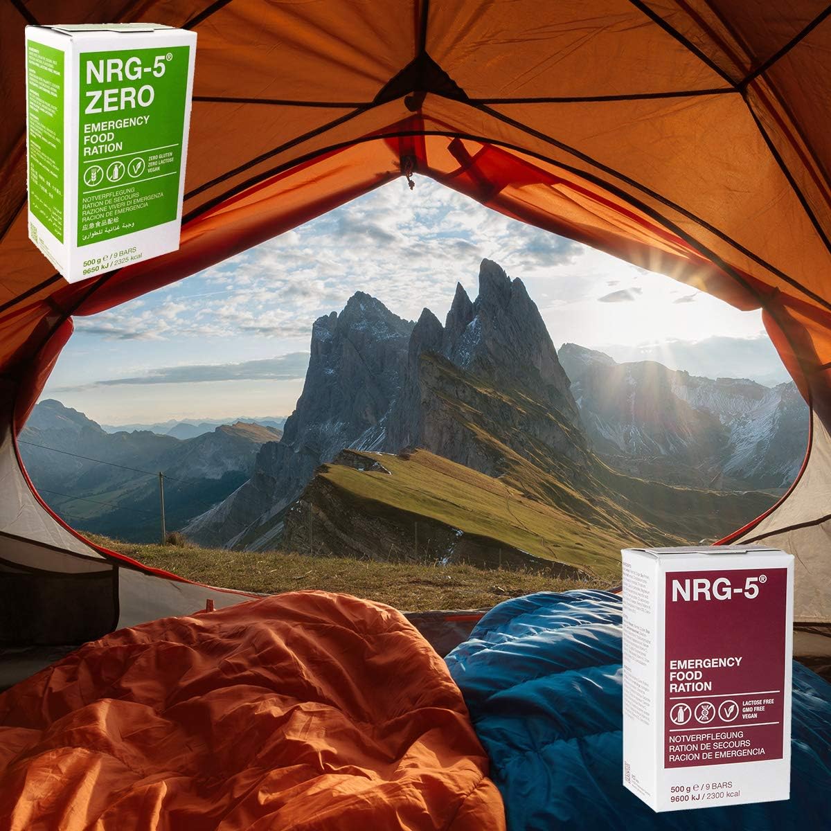 Ración de Comida de Supervivencia NRG-5® – Alimento de Emergencia Compacto y Nutritivo (500 g)