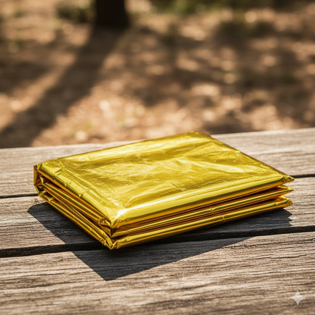 Manta Térmica de Emergencia Oro – Supervivencia y Primeros Auxilios