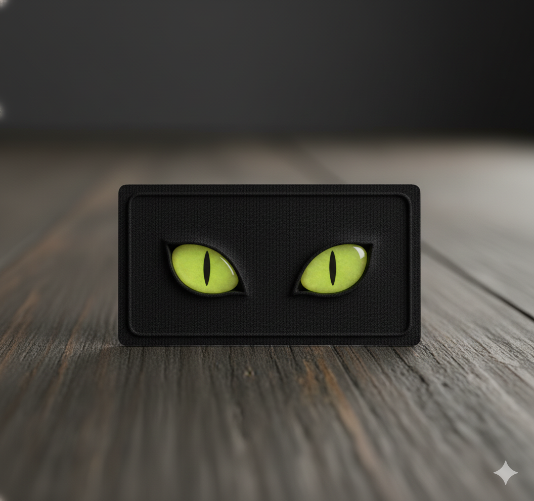 Parche Táctico M-TAC Cat Eyes Tipo 2 – Láser Cut Negro / GID | Naszywka Mil-Tec