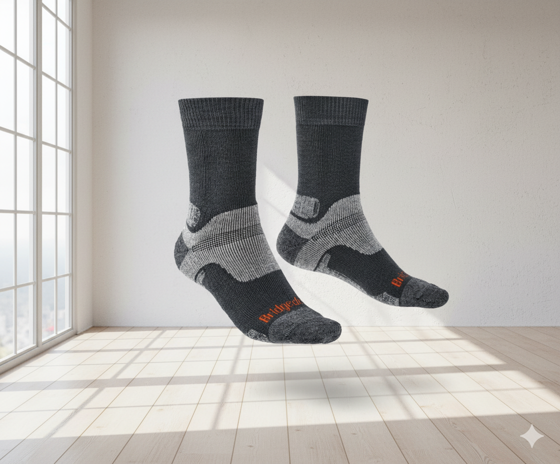 Calcetines de Senderismo Hombre Bridgedale Hike Midweight Performance – Gunmetal