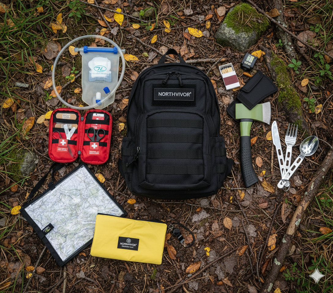 Mochila de Supervivencia Básica Northvivor