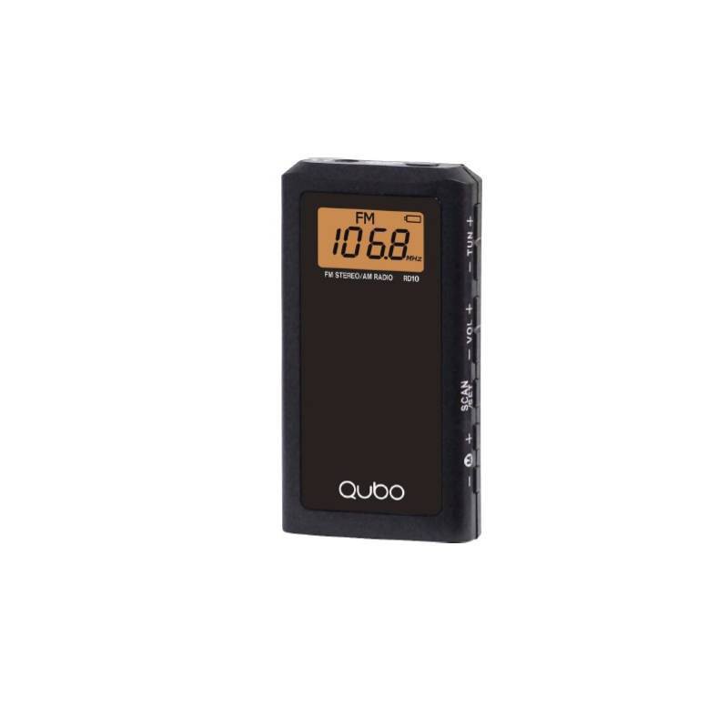Radio Qubo RD-10 – AM/FM, Compacta y Funciona con Pilas