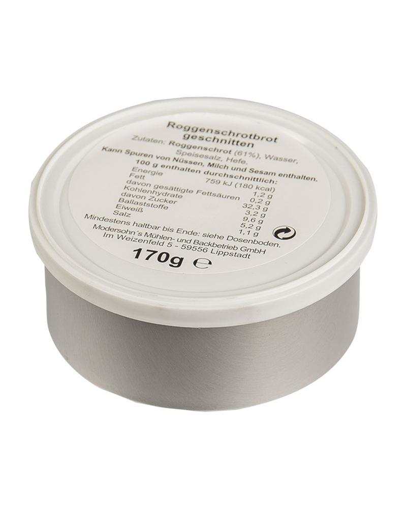BW DOSENBROT 170GR. (ROGGENSCHROT,GESCHNITTEN) NORTHVIVOR